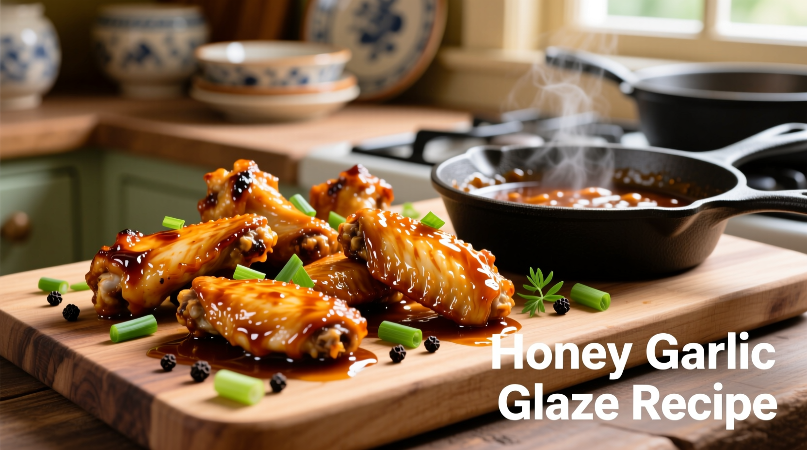 crispy wings with honey garlic glaze recipe