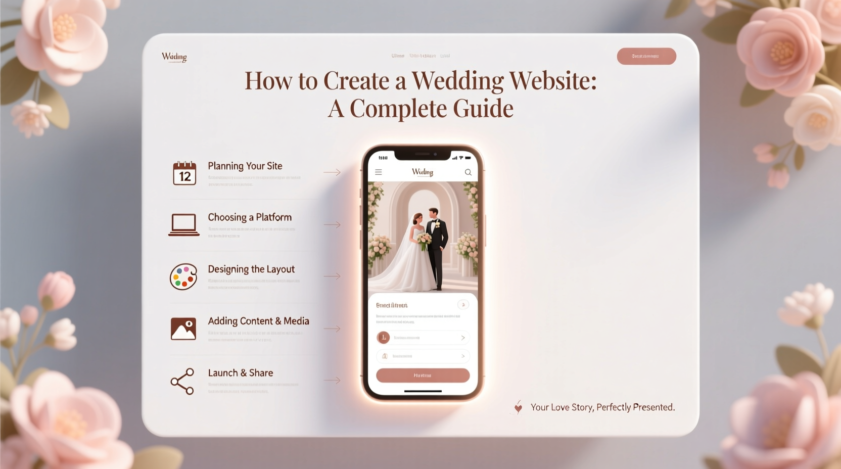 how to create a wedding website