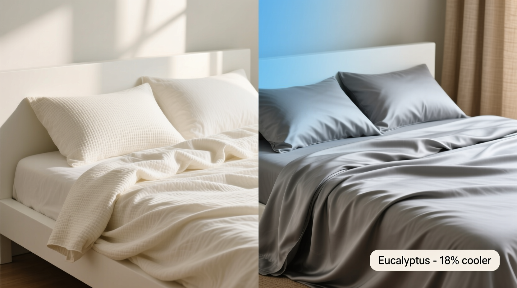 organic cotton bedsheets vs eucalyptus which sleeps cooler in summer