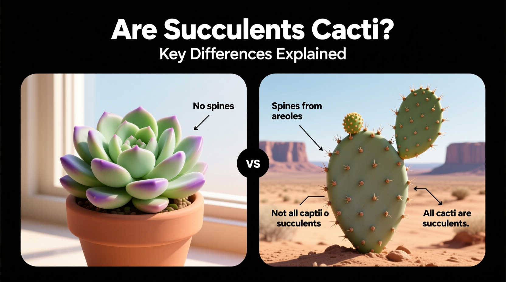 Are Succulents Cacti