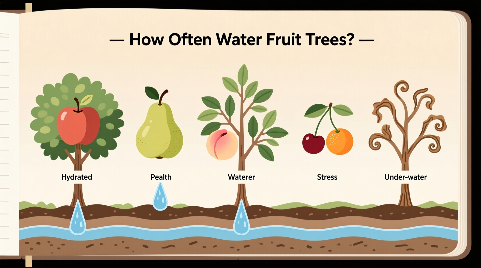 how often water fruit trees