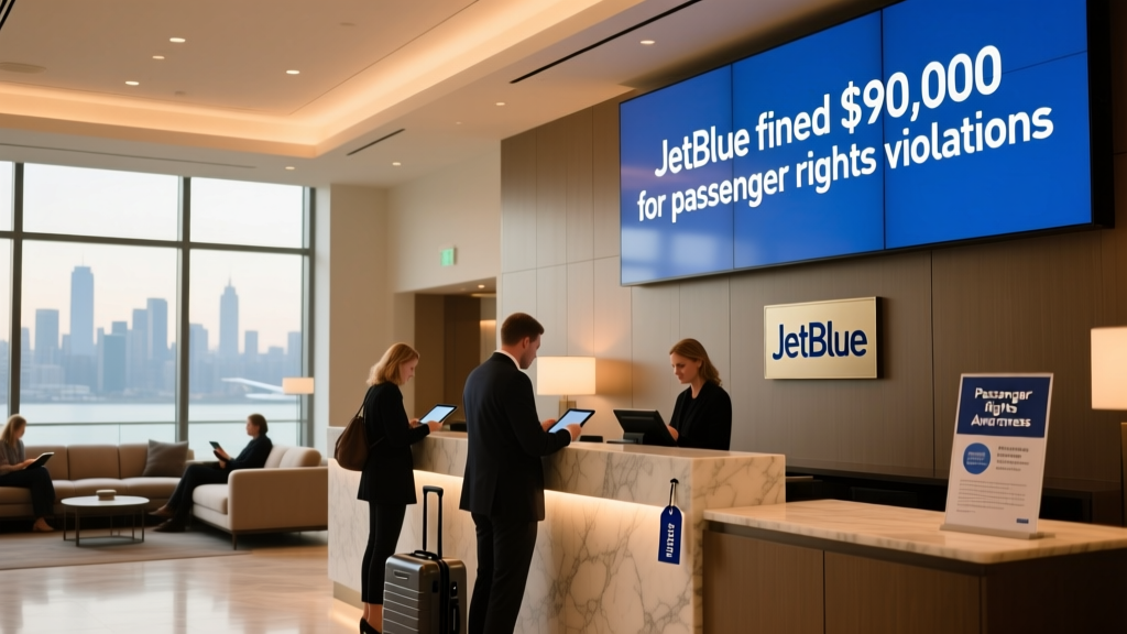 JetBlue Fined $90,000 by DOT for Repeated Passenger Rights Violations on Domestic Flights