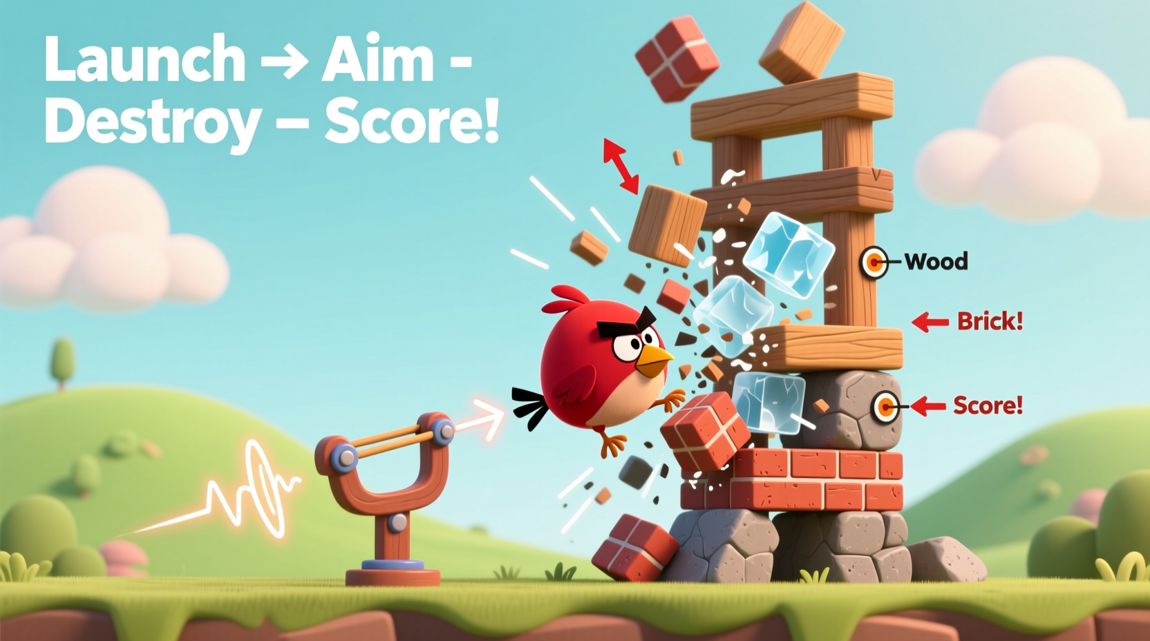 how are games like angry birds played