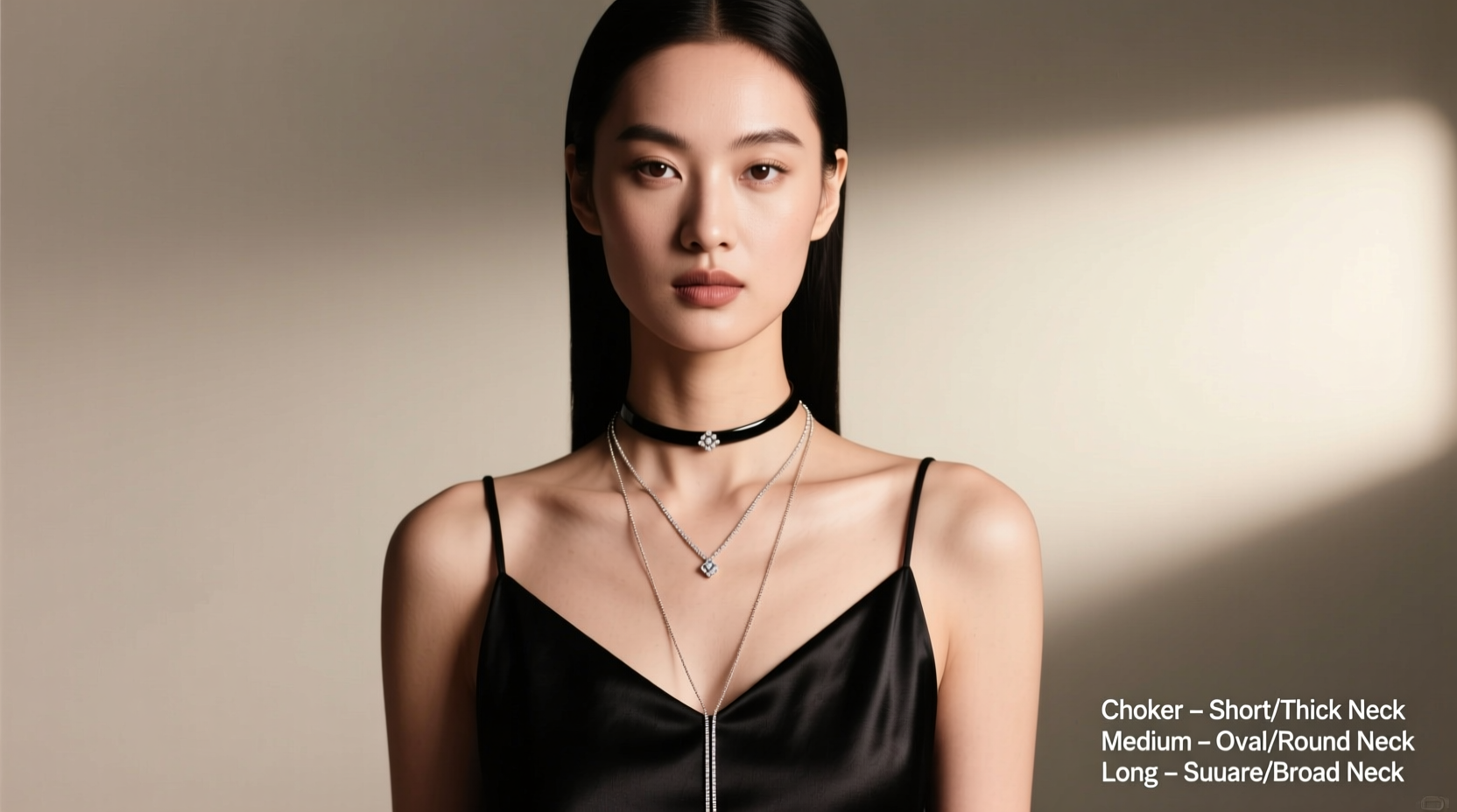 how to choose flattering necklace lengths based on your neck shape