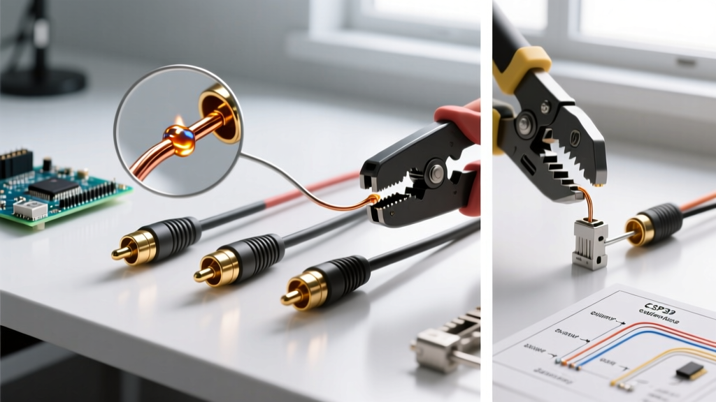 Custom RCA Cable Soldering vs Crimping: Audio Termination Guide