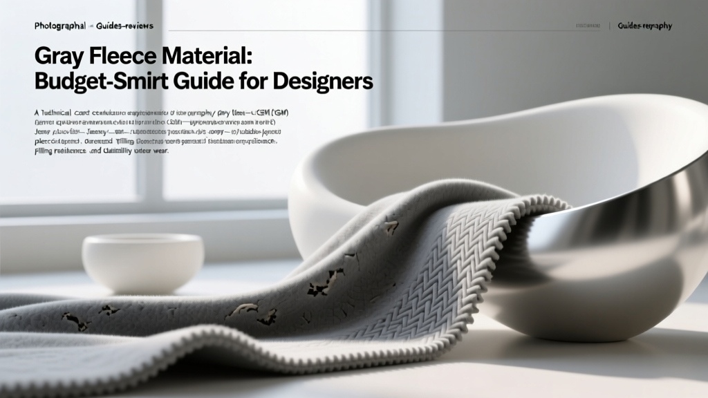 Gray Fleece Material: Budget-Smart Guide for Designers