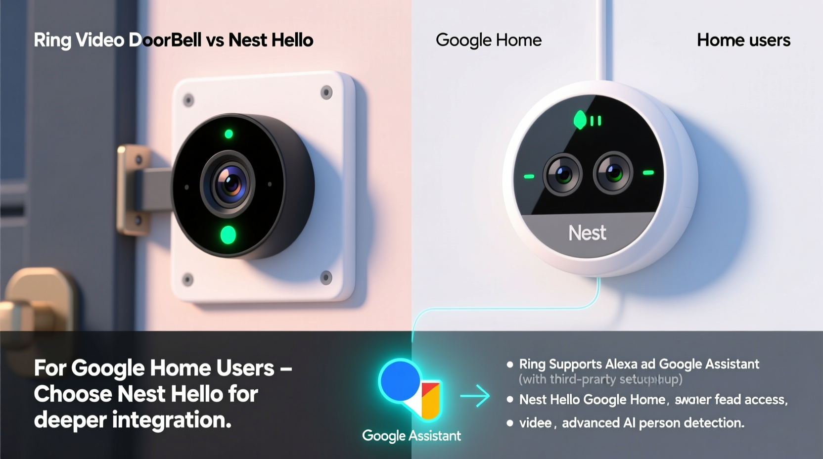 ring video doorbell vs nest hello comparison for google home users