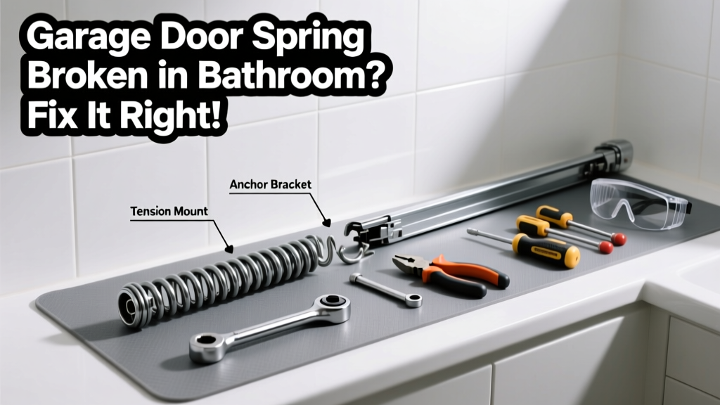 Garage Door Spring Broken in Bathroom: Fix Guide