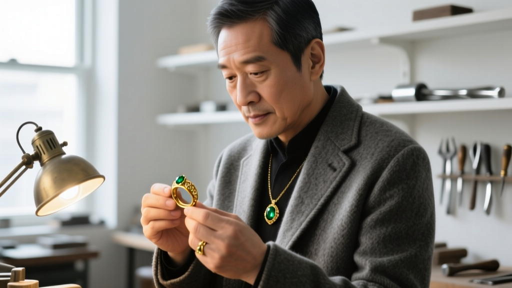 Close-up of a jeweler