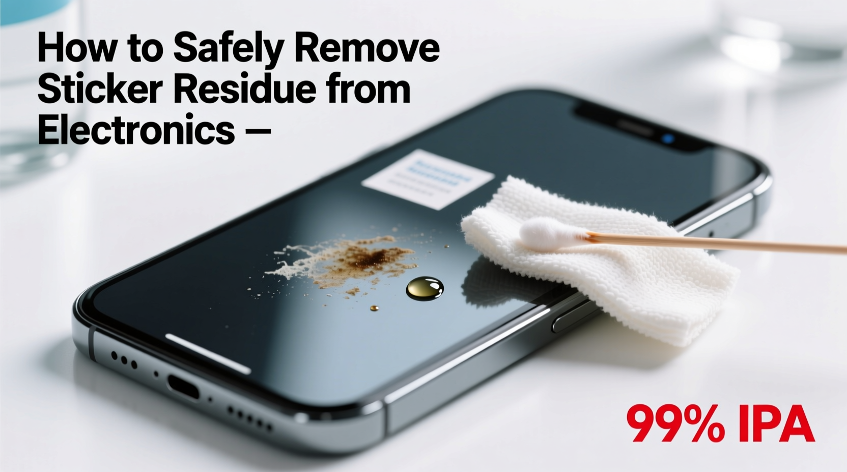 How To Remove Sticky Residue From Stickers On Electronics Safely