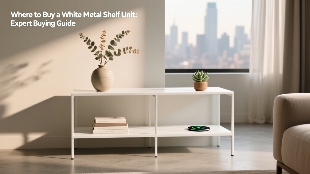 Where to Buy a White Metal Shelf Unit: Expert Buying Guide