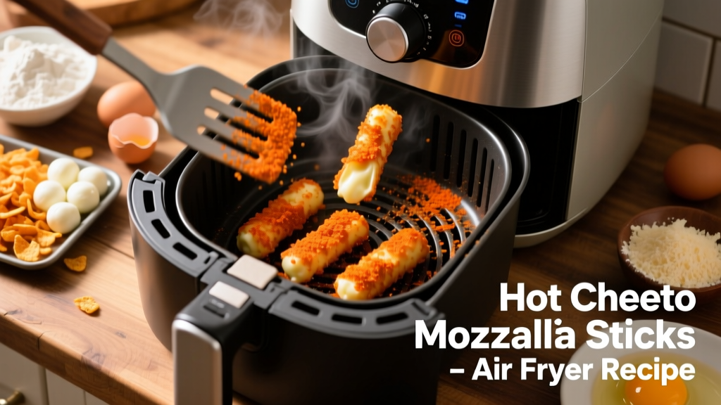Hot Cheeto Mozzarella Sticks Air Fryer Recipe