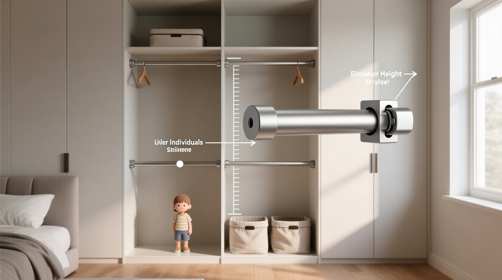 adjustable vs fixed closet rods the height inclusive solution
