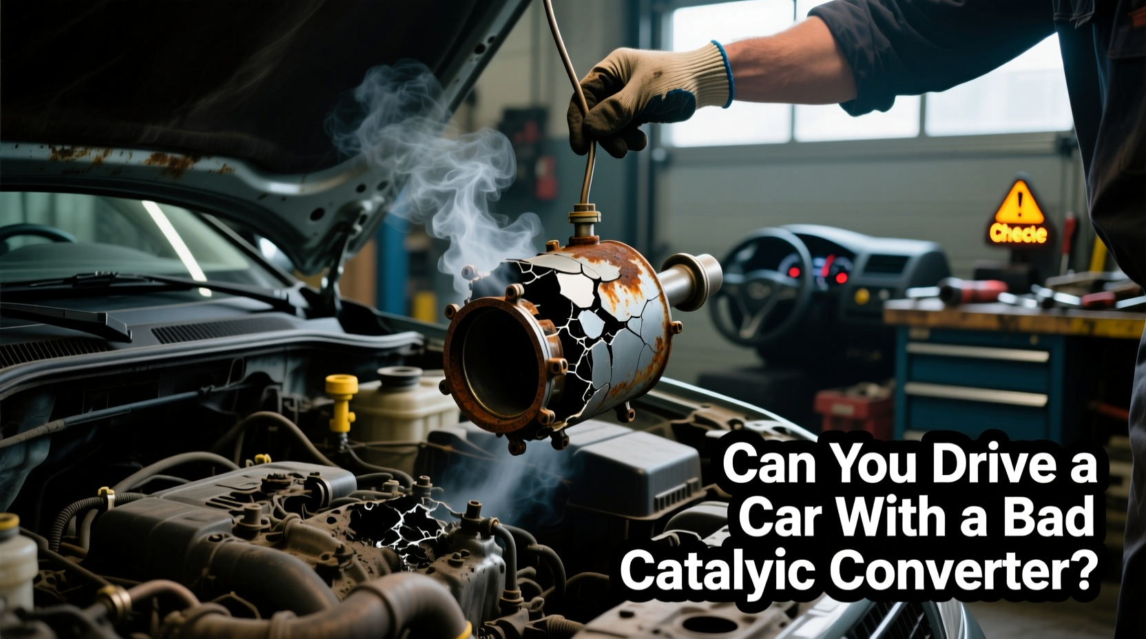 can you drive a car with a bad catalytic converter