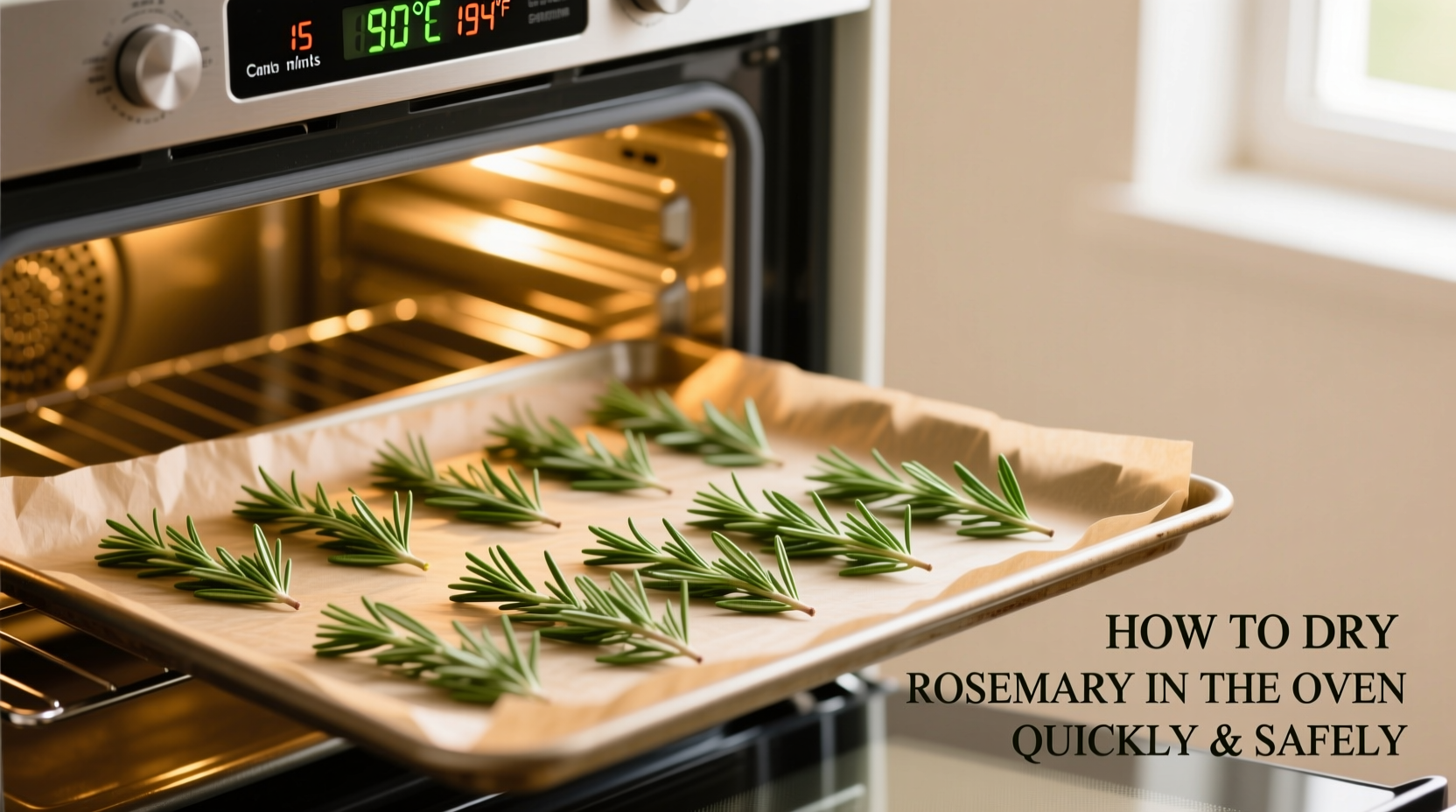 Dry Rosemary in 2 Hours | TheHomeSprouts