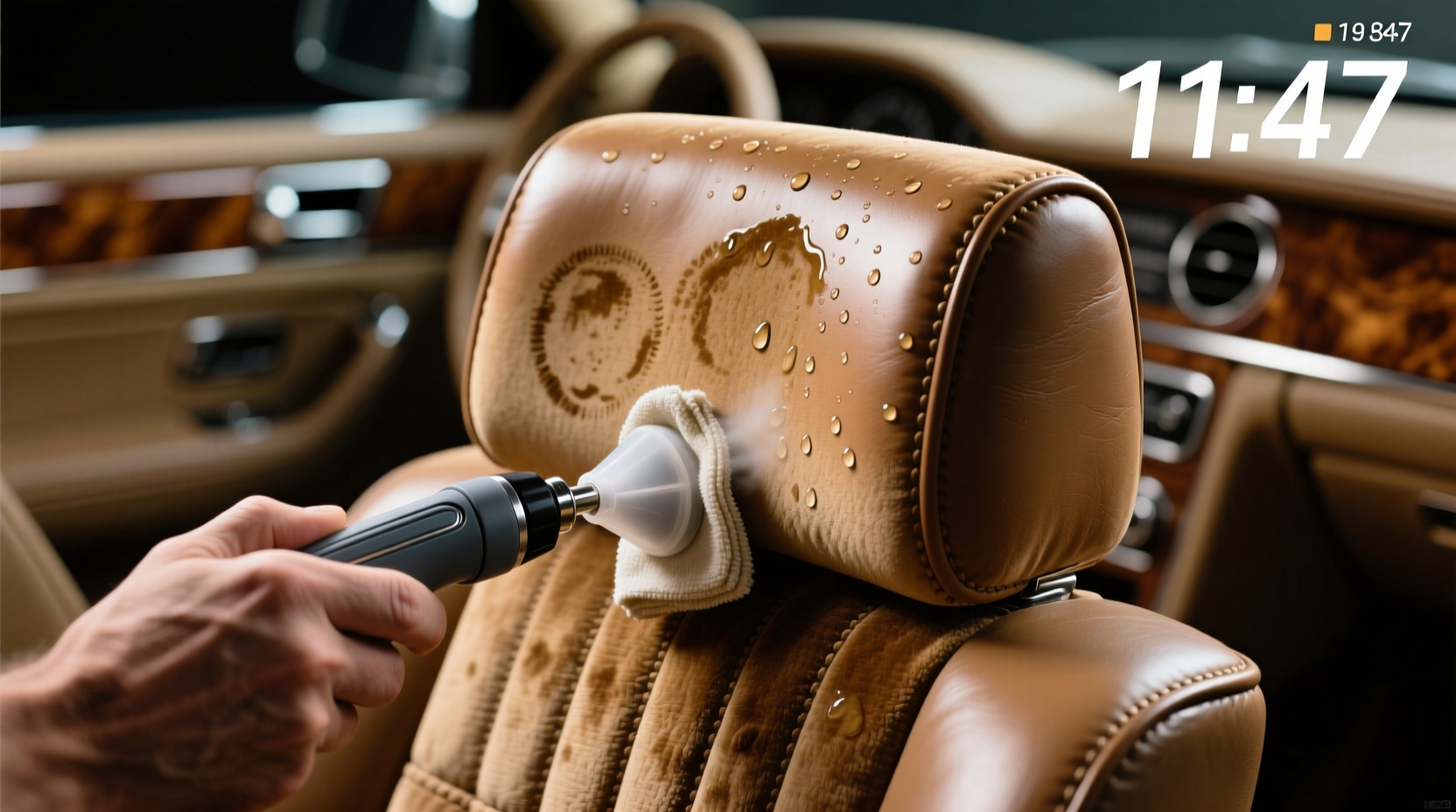 microsuede headrest cleaning without damage