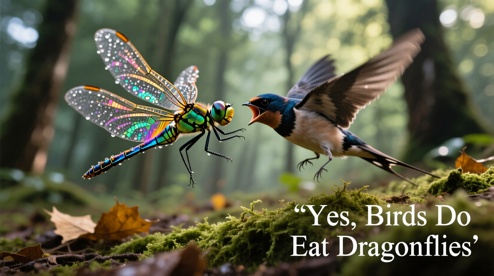 do birds eat dragonflies