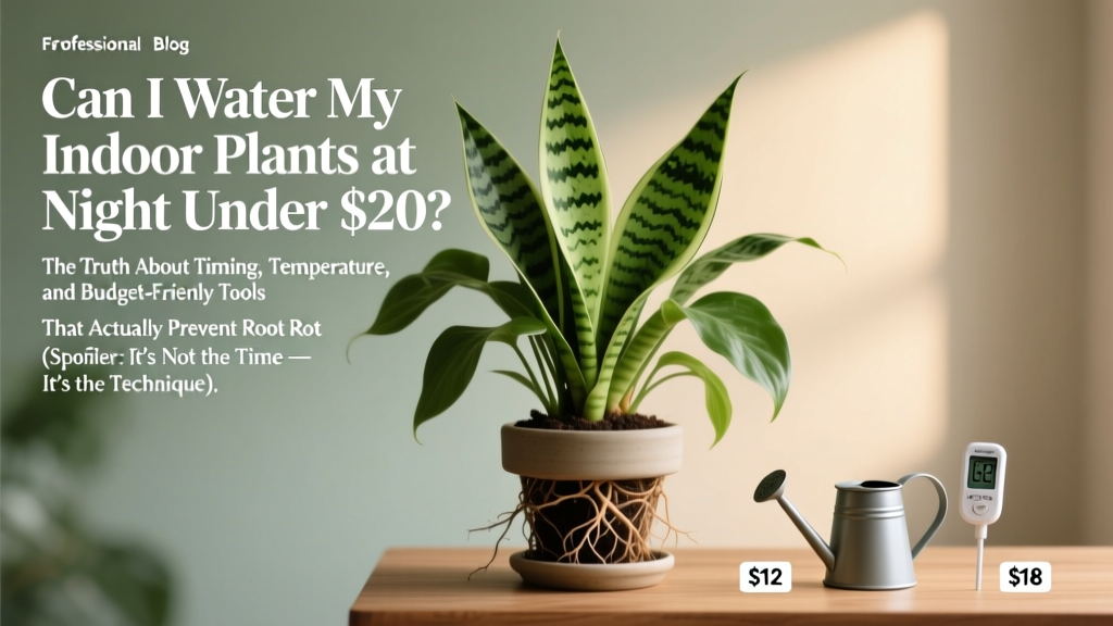 Can You Water Indoor Plants at Night Under $20?