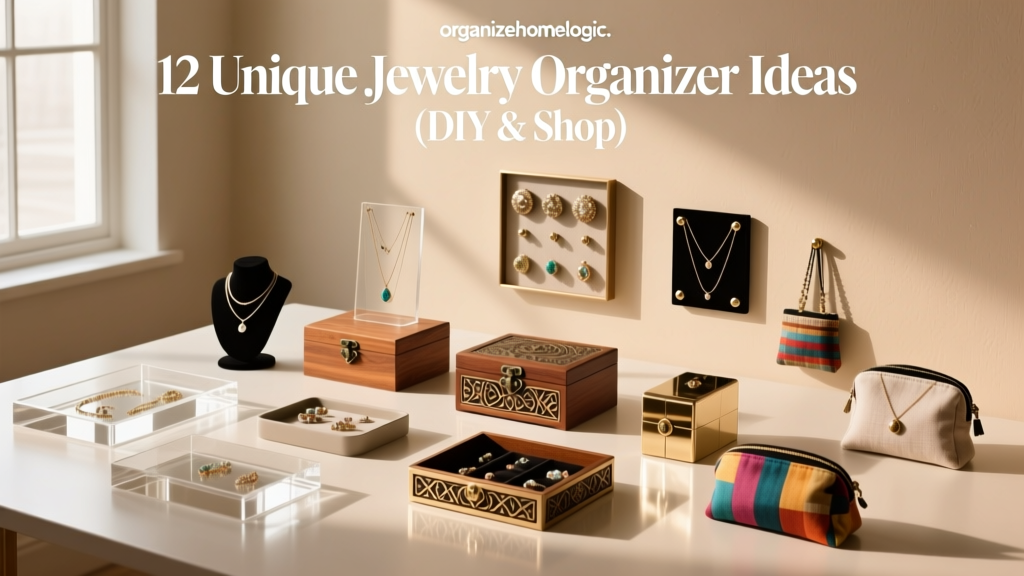 12 Unique Jewelry Organizer Ideas (DIY & Shop)