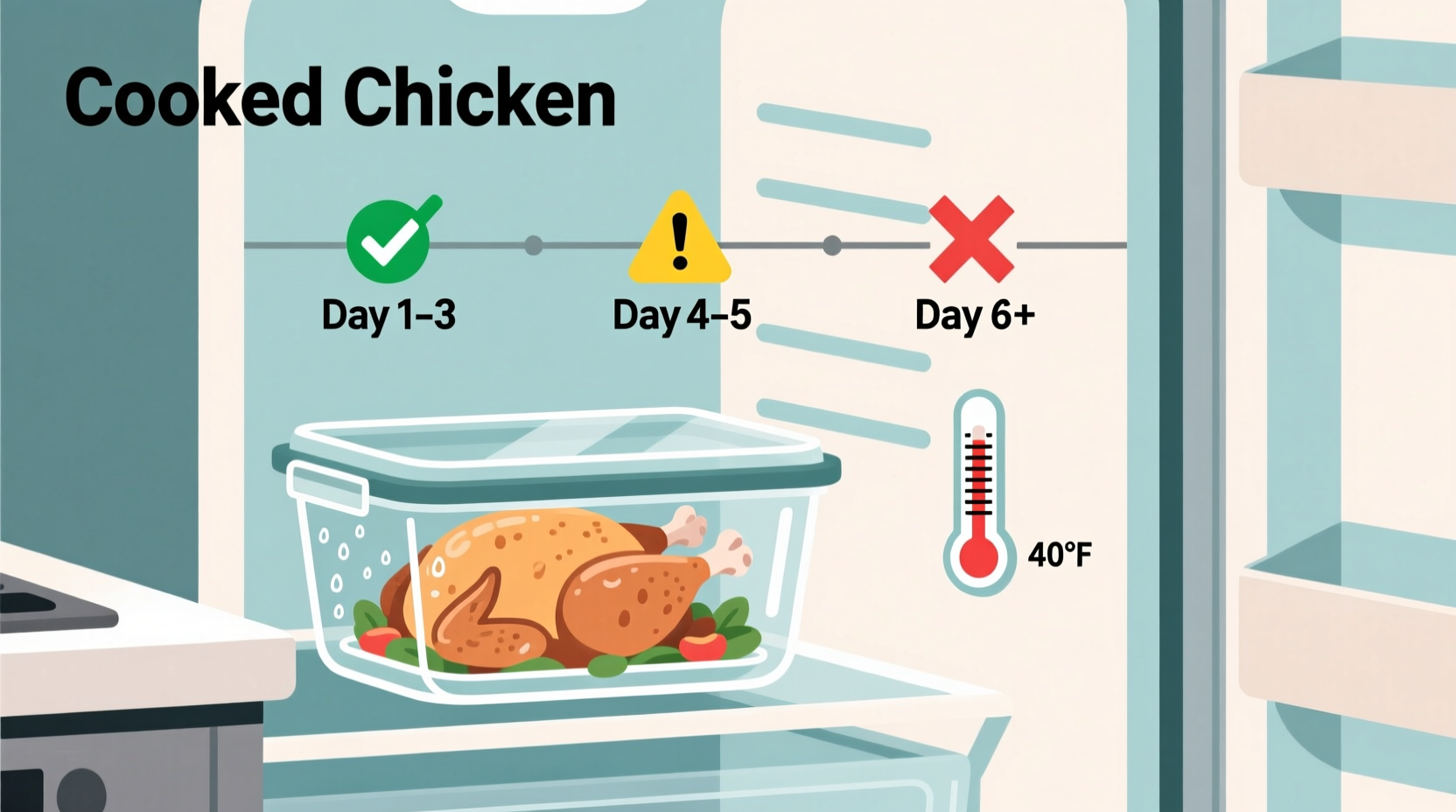 how long does cooked chicken stay good in the fridge
