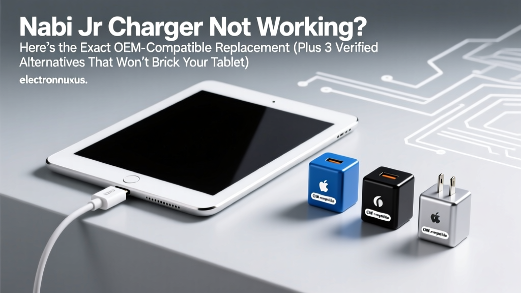 Nabi Jr Charger Not Working? Here’s the Exact OEM-Compatible Replacement (Plus 3 Verified Alternatives That Won’t Brick Your Tablet)