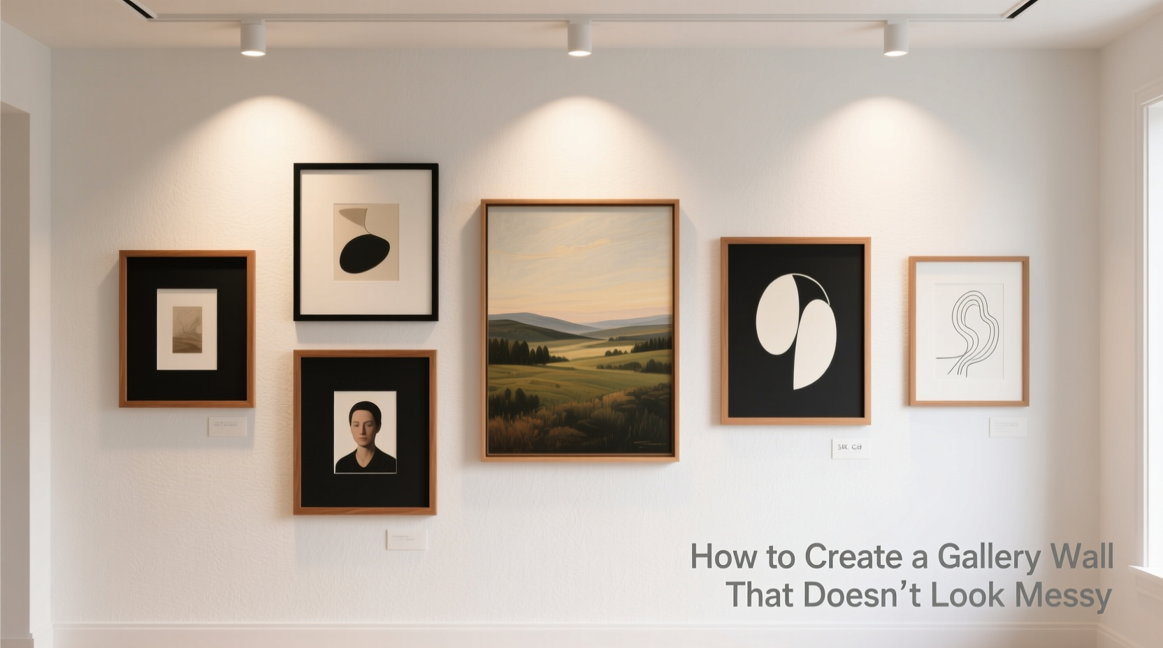 how to create a gallery wall that doesnt look messy or random