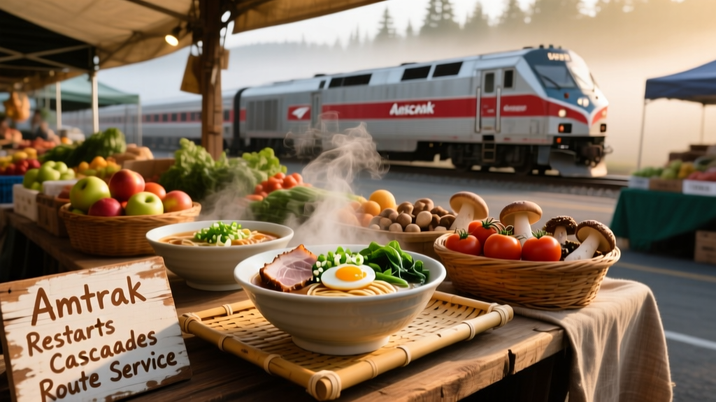 Amtrak Restarts Cascades Route Service: A Culinary & Cultural Reconnection Across the Pacific Northwest