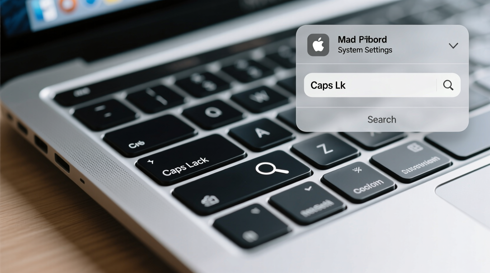 how to turn caps lock into a search key on your mac re