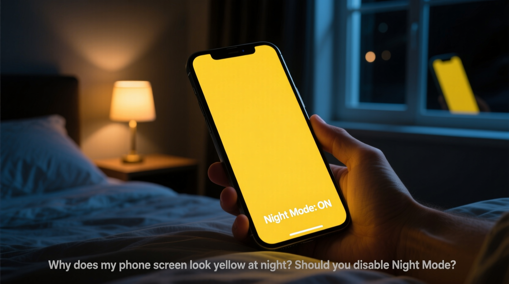 why does my phone screen look yellow at night and should you disable night mode