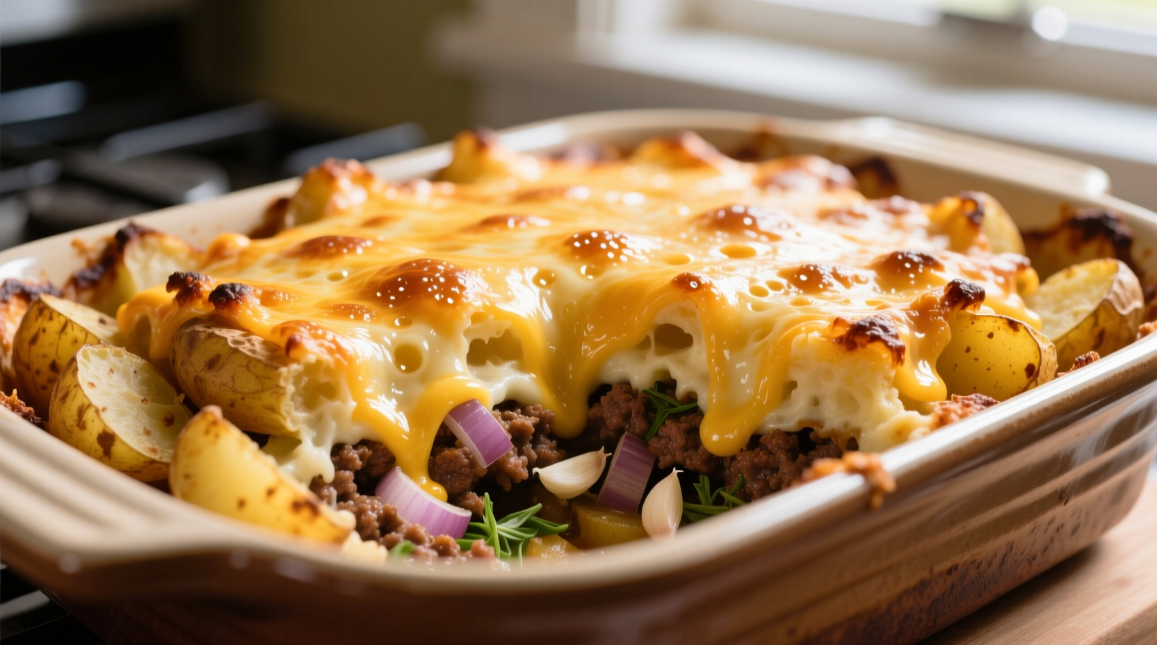 Cheese Potato Hamburger Casserole Recipe Simplified