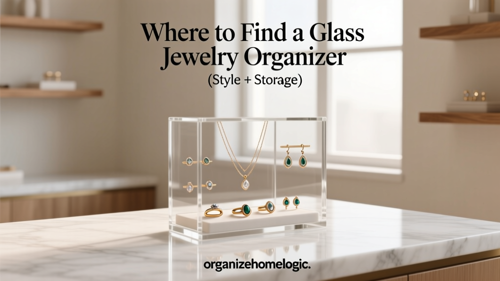 Where to Find a Glass Jewelry Organizer (Style + Storage)