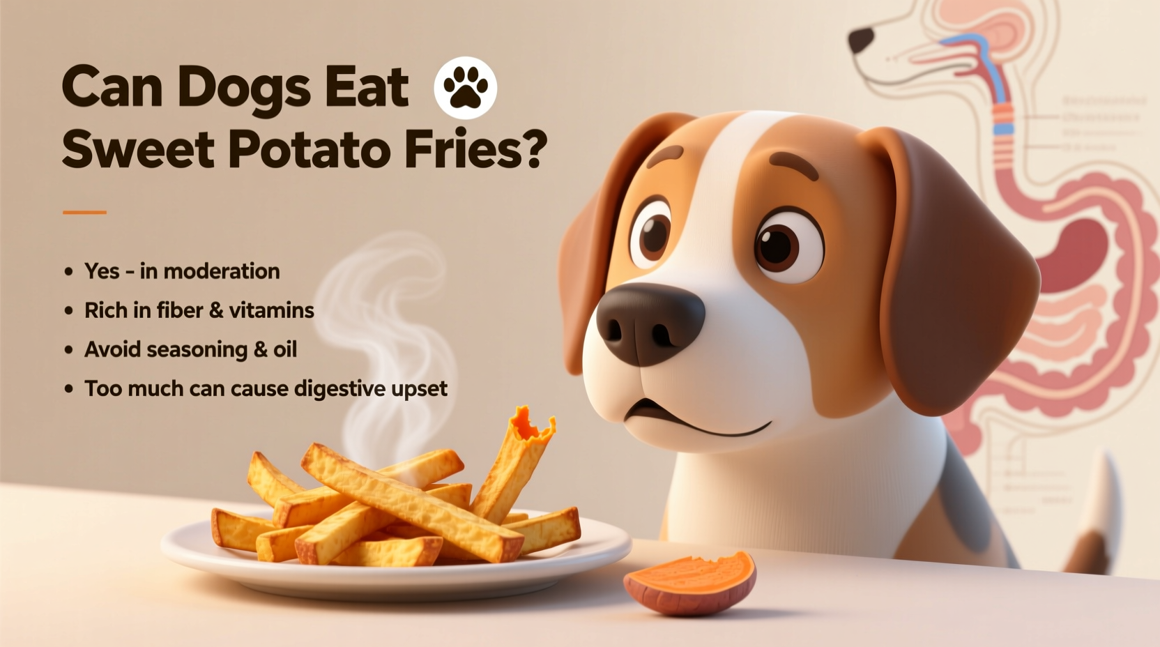 can dogs eat sweet potato fries