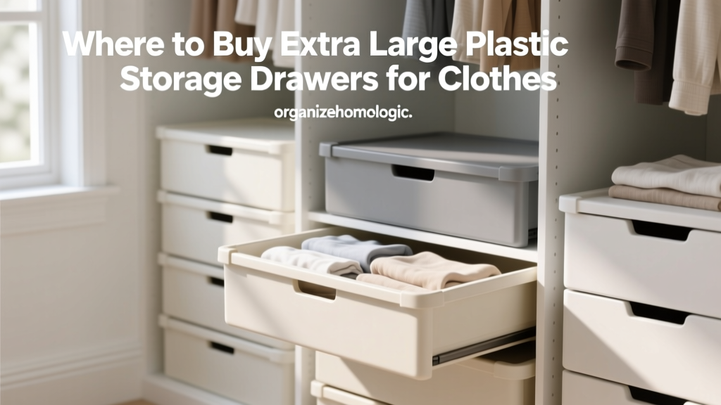 Where to Buy Extra Large Plastic Storage Drawers for Clothes