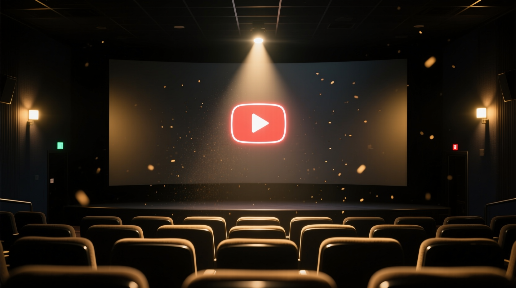 youtube cinema dims the lights for your viewing pleasur