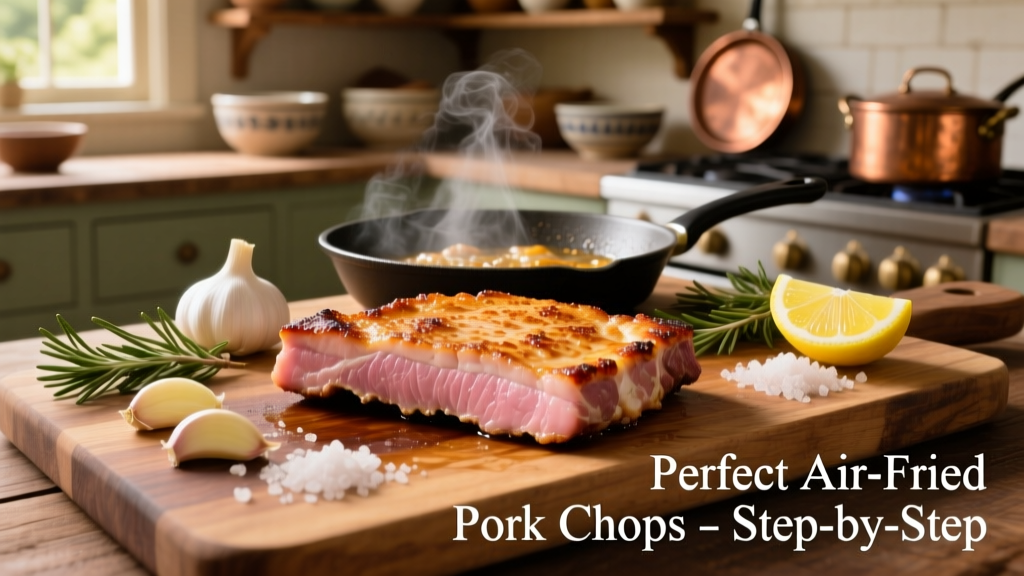 Perfect Thin Air Fried Pork Chops in 12 Minutes