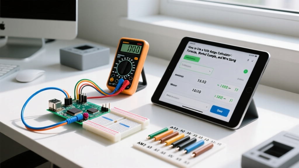 How to Use a Volts Amps Calculator: Formulas, Worked Examples, and Wire Sizing