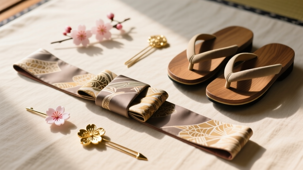 Essential Guide to Kimono Accessories: Obi, Zori, Kanzashi