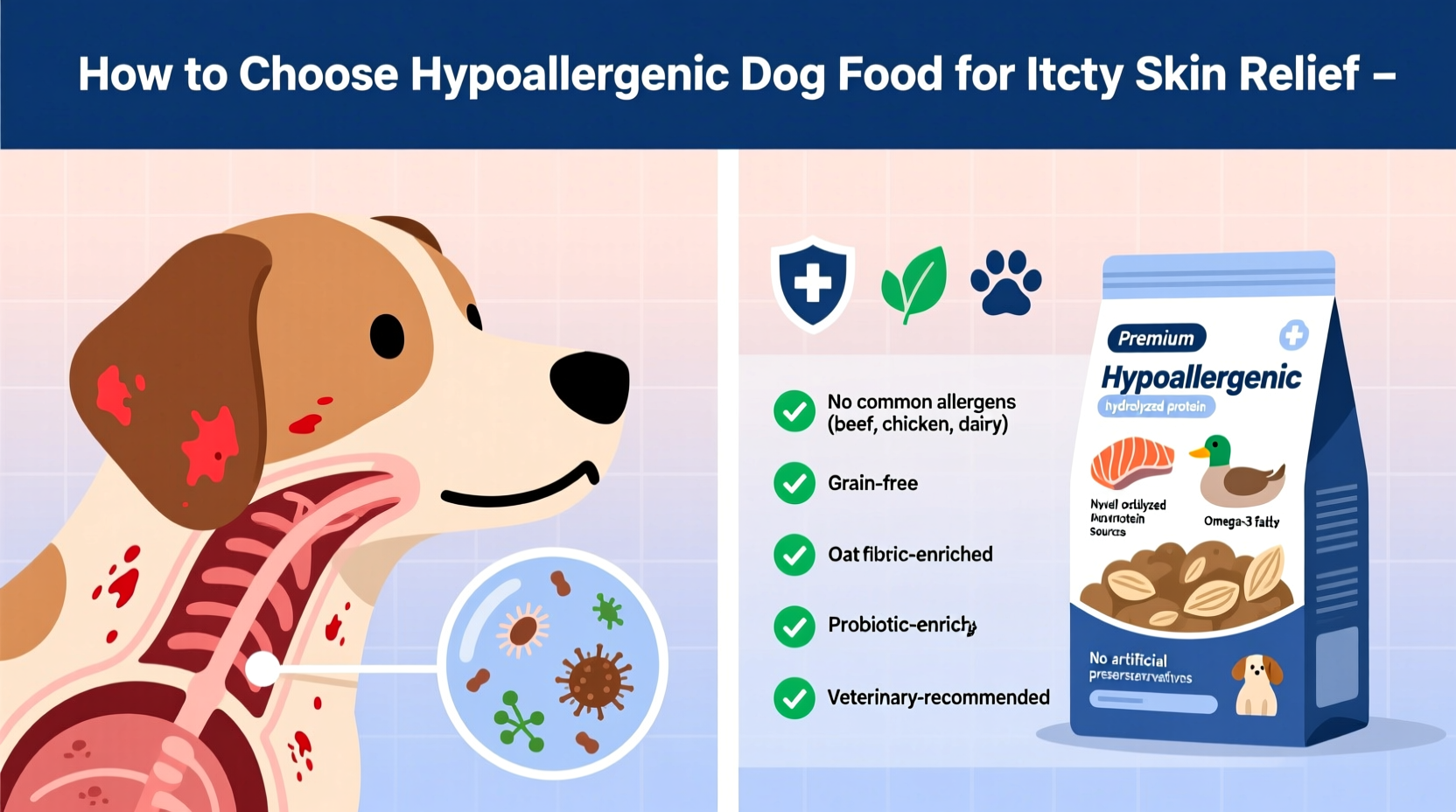 how to choose hypoallergenic dog food for itchy skin relief