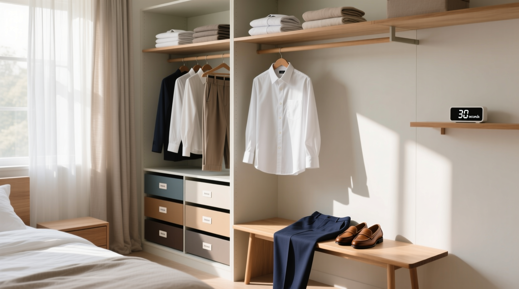 closet shelf dividers vs drawer inserts which reduces morning chaos