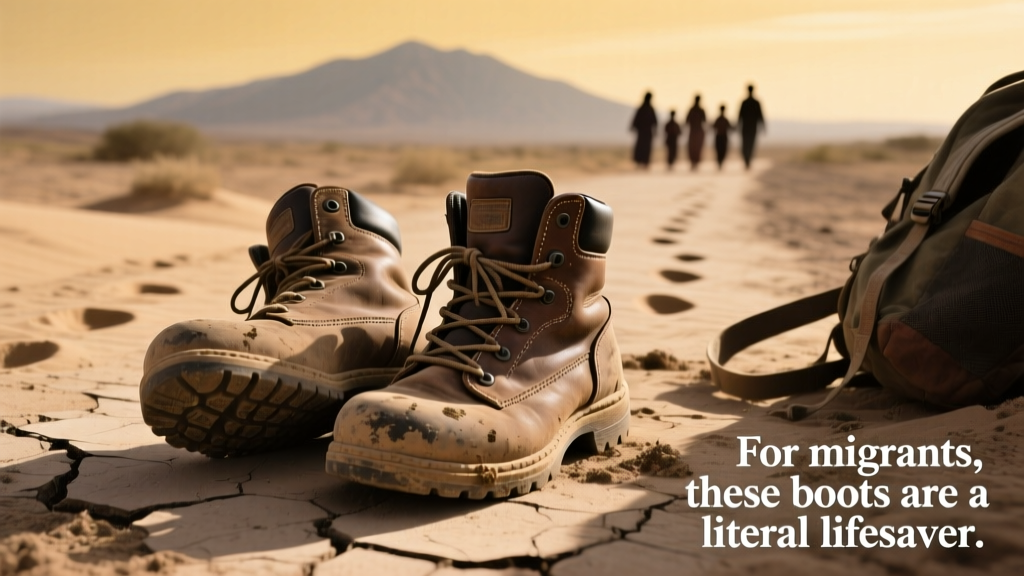 For Migrants, These Hiking Boots Are a Literal Lifesaver