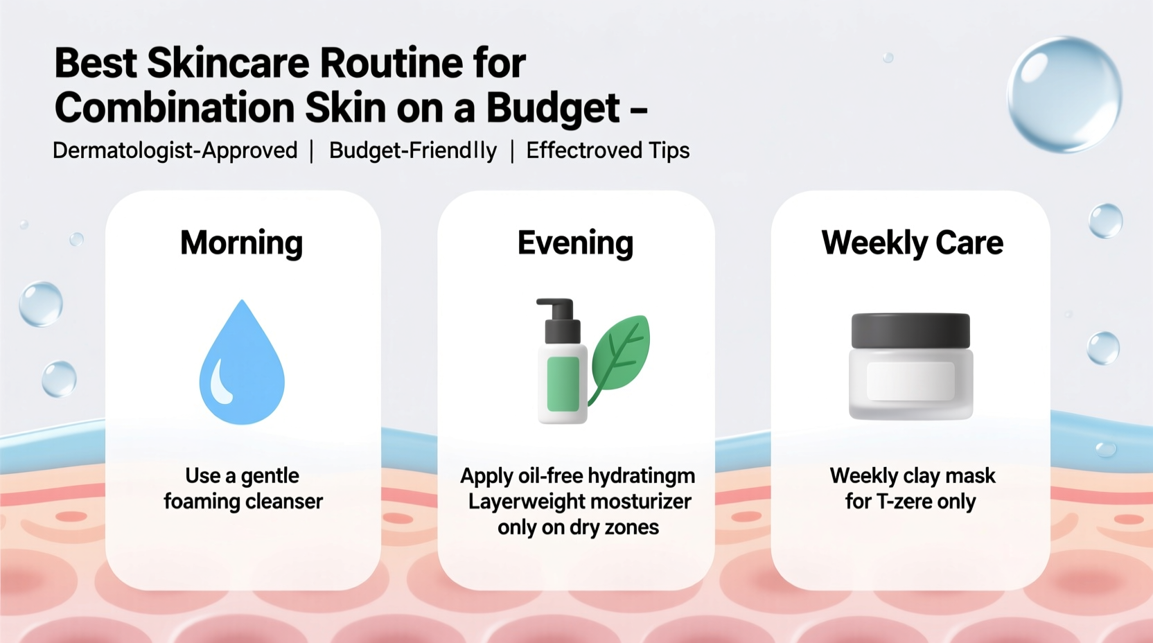Best Skincare Routine For Combination Skin On A Budget Dermatologist ...