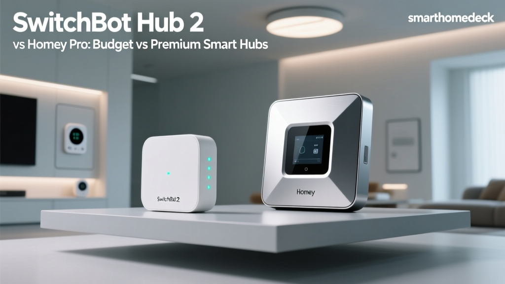 SwitchBot Hub 2 vs Homey Pro: Budget vs Premium Smart Hubs