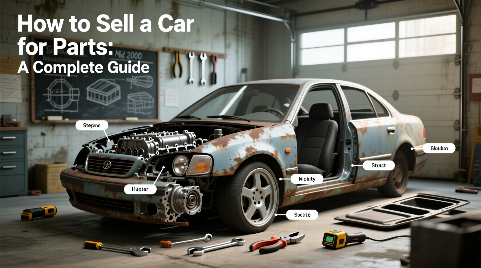 how to sell a car for parts