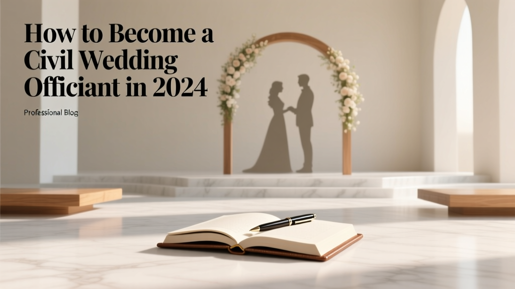 Civil Wedding Officiant: 2026 Steps (18 States, No Fees)