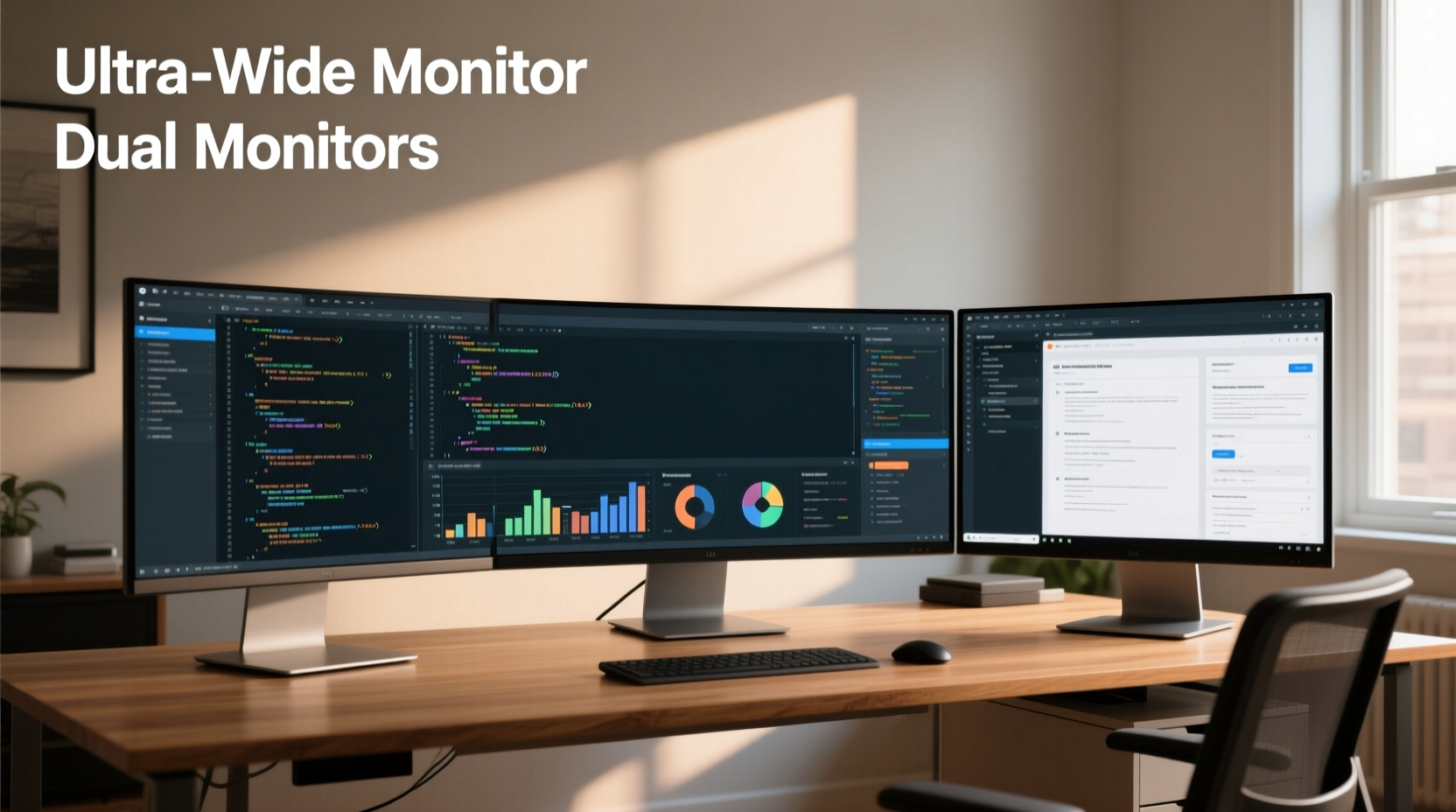 ultra wide monitor vs dual screens which setup boosts workflow more