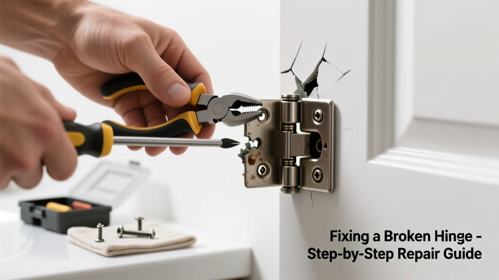 Fixing a Broken Hinge in the Bathroom Door