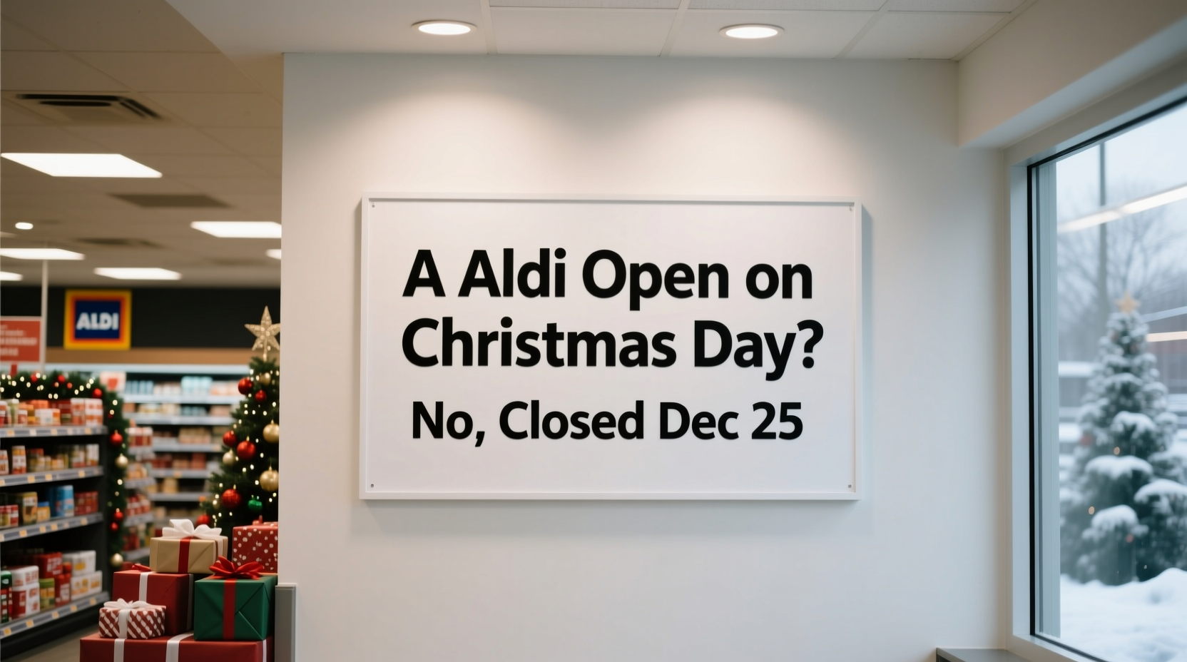 is aldi open on christmas day