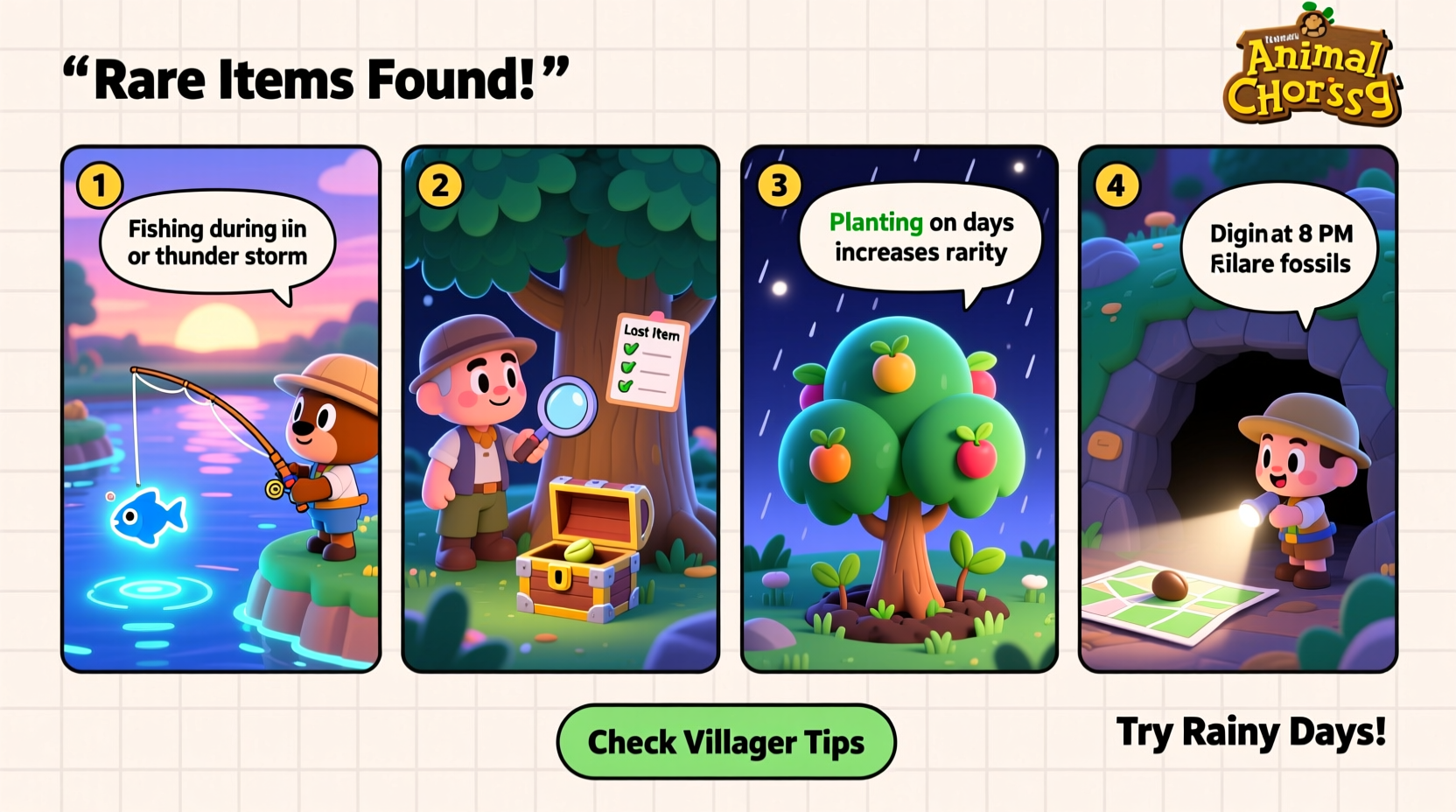 how to find rare items in animal crossing fast methods