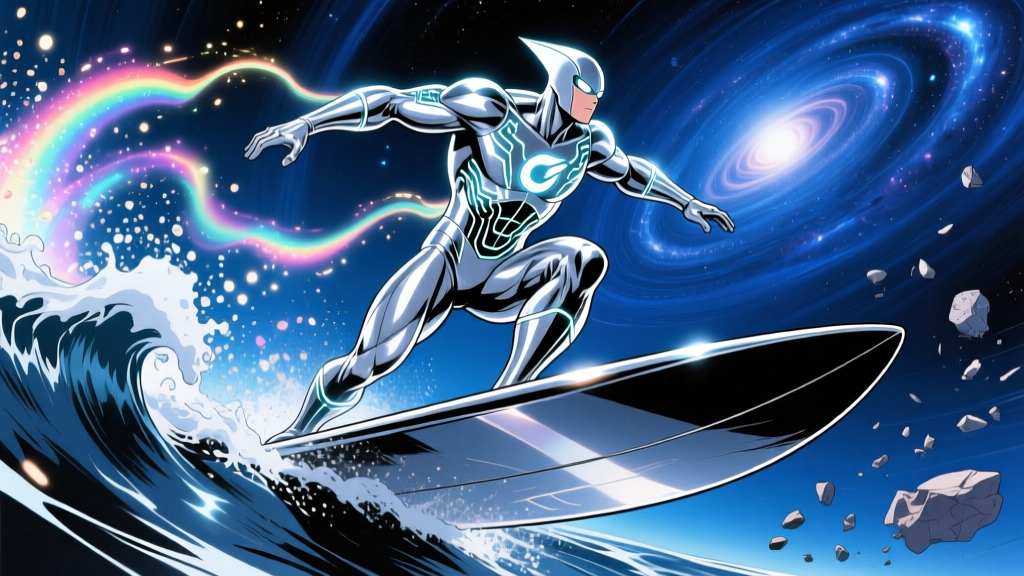 Silver Surfer: Marvel's Chrome God on a Cosmic Surfboard