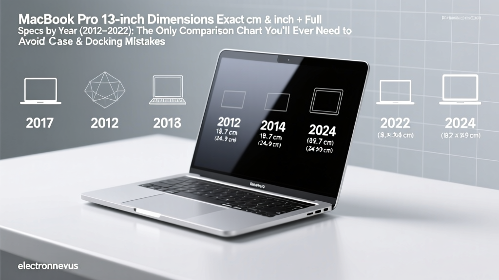 MacBook Pro 13-inch Dimensions Exact cm & inch + Full Specs by Year (2012–2022): The Only Comparison Chart You’ll Ever Need to Avoid Case & Docking Mistakes